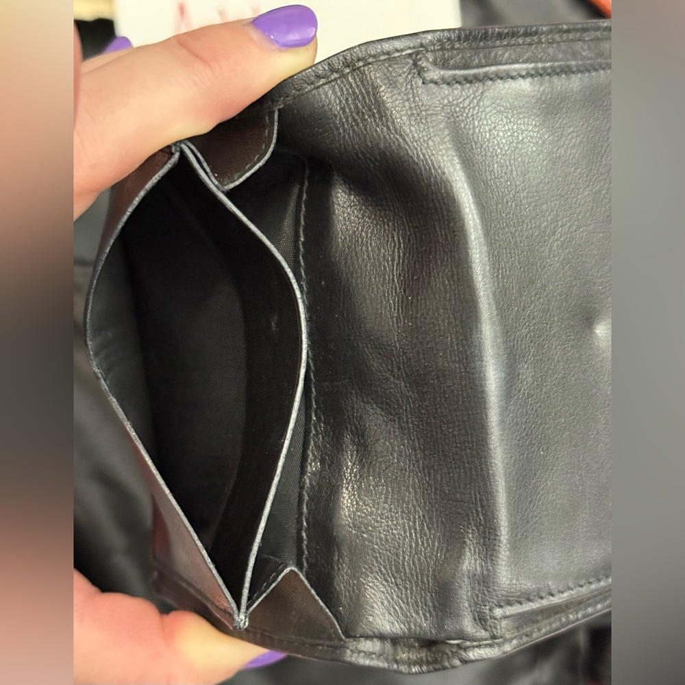 Celine vintage Paris black leather wallet - Picture 7 of 10